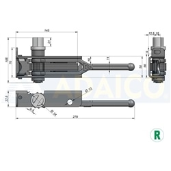 Adaptador Ranhura Lona Esqº - 0113001