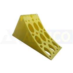 Calços de Roda Plástico Amarelo 390 mm - 0307001
