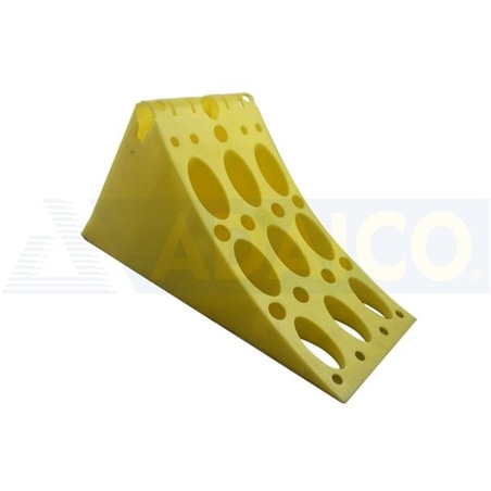 Calços de Roda Plástico Amarelo 390 mm - 0307001