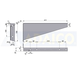 Kit 2 Suportes Depósito de Água 30L - 0011003