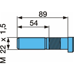 Perno de Roda M 22 x 1,5 Original BPW - 0811015
