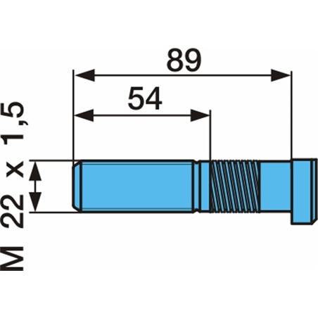 Perno de Roda M 22 x 1,5 Original BPW - 0811015
