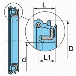 Retentor Cubo de Roda Eco-Plus 10T 135X156,7X8/10,5 - 0815014