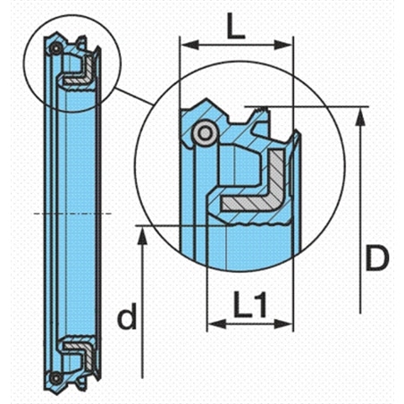 Retentor Cubo de Roda Eco-Plus 10T 135X156,7X8/10,5 - 0815014